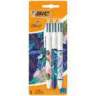 Bic 4 Colour Ball Pens Botanical: Pack of 4 image number 1