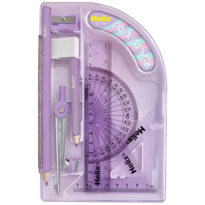 Helix Cool Curves Pastel Maths Set: Assorted image number 3