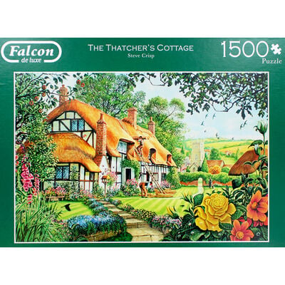 The Thatchers Cottage 1500 Piece Jigsaw Puzzle image number 2