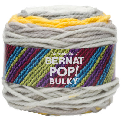Bernat Pop Bulky Zesty Grey Yarn - 280g image number 1