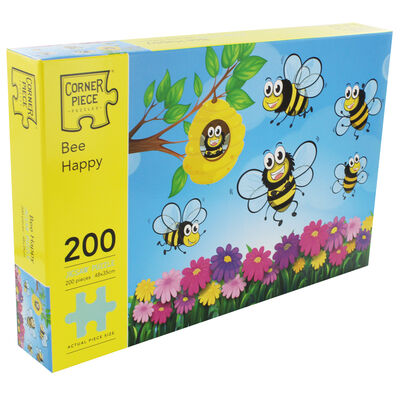 Bee Happy 200 Piece Jigsaw Puzzle image number 1