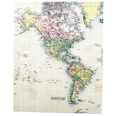 World Map Slip-In Photo Album image number 3