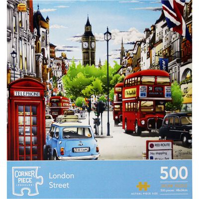 London Street 500 Piece Jigsaw Puzzle image number 1