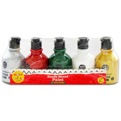 Kids Ready Mixed Christmas Paint Set: Pack of 5 image number 1