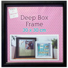 Black Deep Box Frame - 30cm x 30cm image number 1