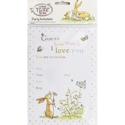 Guess How Much I Love You Party Invitations - Pack of 10 image number 1