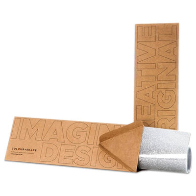 Colour & Shape Heat Transfer Vinyl: Silver Glitter image number 2