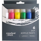 Crawford & Black Dot Acrylic Paints: Pack of 6 image number 1