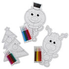 Colour Your Own Christmas Jigsaw Puzzles: Assorted image number 3