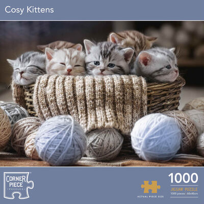 Cosy Kittens 1000 Piece Jigsaw Puzzle image number 1