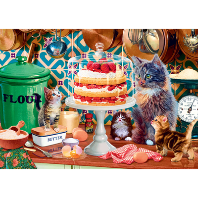 Kitties in the Kitchen 500 Piece Jigsaw Puzzle image number 2