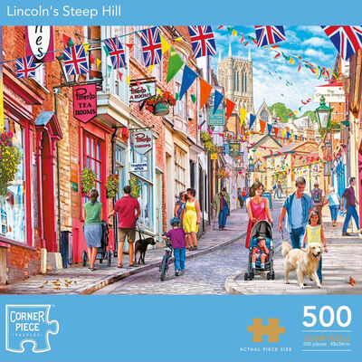 Lincoln's Steep Hill 500 Piece Jigsaw Puzzle image number 1