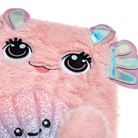 Dream Pop Axolotl Large Fluffy Notepad