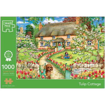 Tulip Cottage 1000 Piece Jigsaw Puzzle image number 1