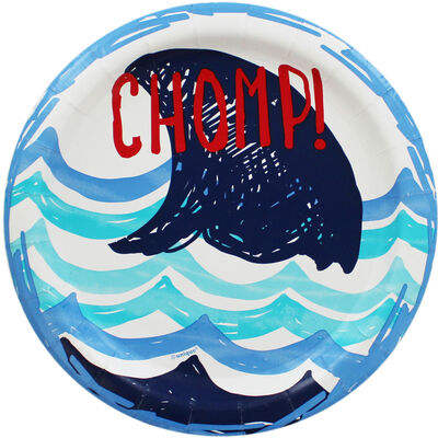 Shark Small Paper Plates - 8 Pack image number 1