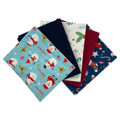 Christmas Print Fat Quarters: Pack of 5 image number 2