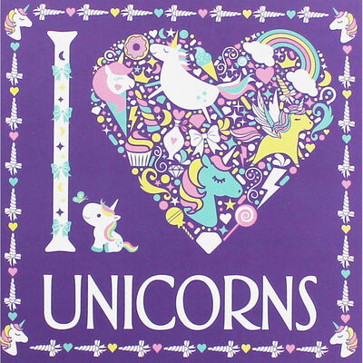 I Heart Unicorns Colouring Book image number 1