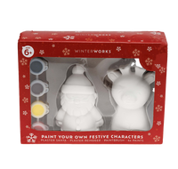 Paint Your Own Festive Ceramic Characters