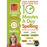 10 Minutes A Day: Spelling - Ages 5-7