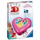 Disney Princess 54 Piece 3D Heart Shaped Box Jigsaw Puzzle image number 1