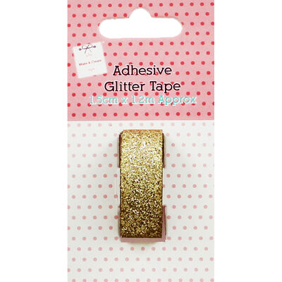Mini Adhesive Glitter Tape - Gold image number 1