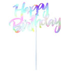 Happy Birthday Iridescent Cake Topper image number 1