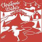 Christmas Wishes Craft A Card Metal Cutting Die image number 2