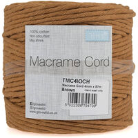 Trimits: Ochre Cotton Macrame Cord 87m x 4mm