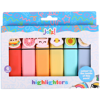 Jotz! Caf&eacute; Collection Highlighters: Pack of 6 image number 1