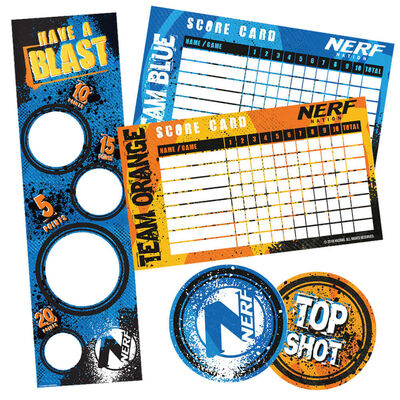 Nerf Fun Gun Shooting Party Game: Pack of 8 image number 1