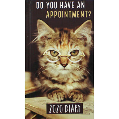 Cat Appointment Slim 2020 Pocket Diary - Week To View image number 1