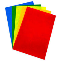 A4 Coloured Felt Sheets: Pack of 5