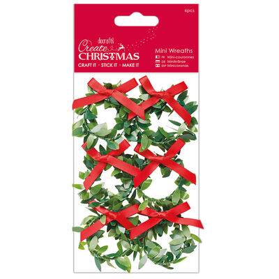 Mini Wreath Embellishments: Pack of 6 image number 1