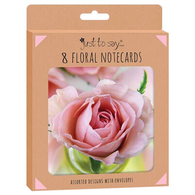 Box of 8 Floral Notecards image number 1