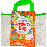 PlayWorks Colour Your Own Travel Activity Bag: Green