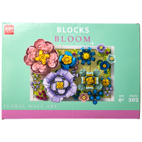 Blocks In Bloom Floral Wall Art