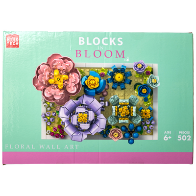 Blocks In Bloom Floral Wall Art image number 2