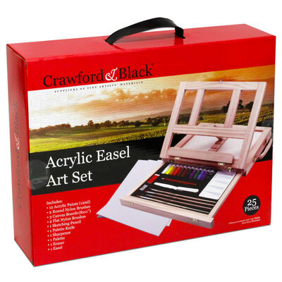 Crawford & Black Acrylic Easel Art Set image number 1