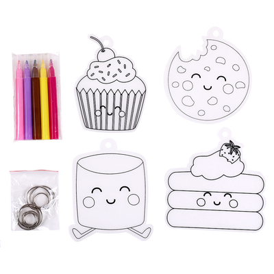 Make Your Own Cute Food Shrink Art Keyrings image number 2