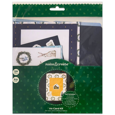 A6 Snowy Christmas Card Kit image number 1