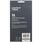 Crawford & Black Watercolour Pencils: Pack of 15 image number 2