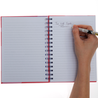 A5 Wiro Pink Abstract Notebook image number 3