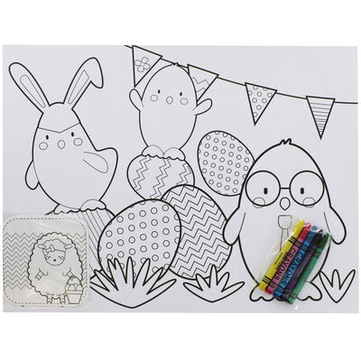 Colour Your Own Easter Placemats And Coasters image number 1