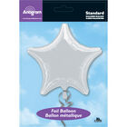18 Inch Silver Star Helium Balloon image number 2