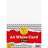 A4 White Card: 30 Sheets