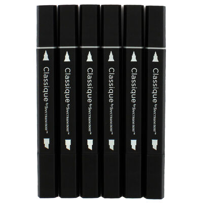 Spectrum Noir Classique 6 Dual-Tip Permanent Markers - Fair Skin image number 2