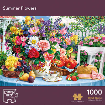 Summer Flowers 1000 Piece Jigsaw Puzzle image number 1