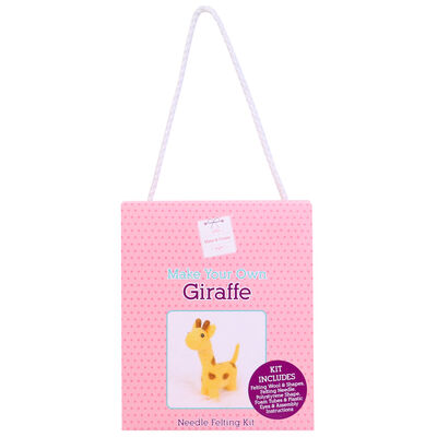 Make Your Own Giraffe: Needle Felting Kit image number 1