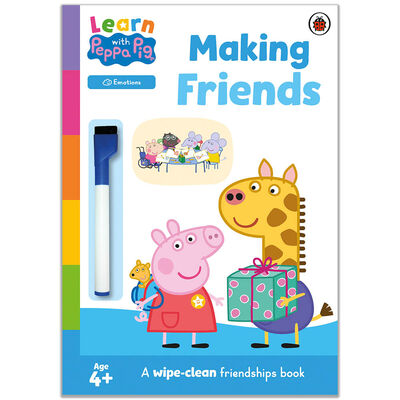 Peppa Pig: Making Friends Wipe-Clean Book image number 1