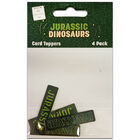 Jurassic Dinosaurs Card Toppers: Pack of 4 image number 1